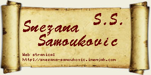 Snežana Samouković vizit kartica